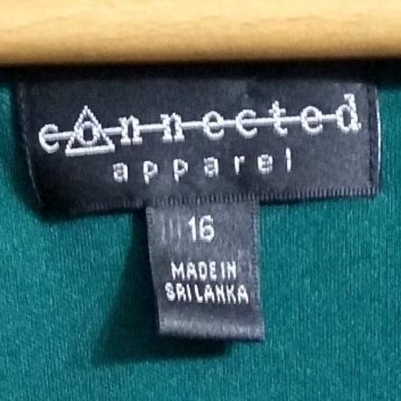 connected apparel woman batwing sheath with overlay dress size 16 - Picture 4 of 8